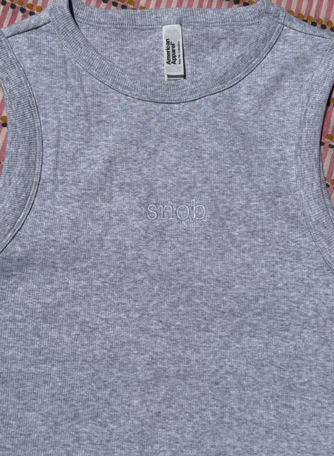 SNOB Embroidered Tank