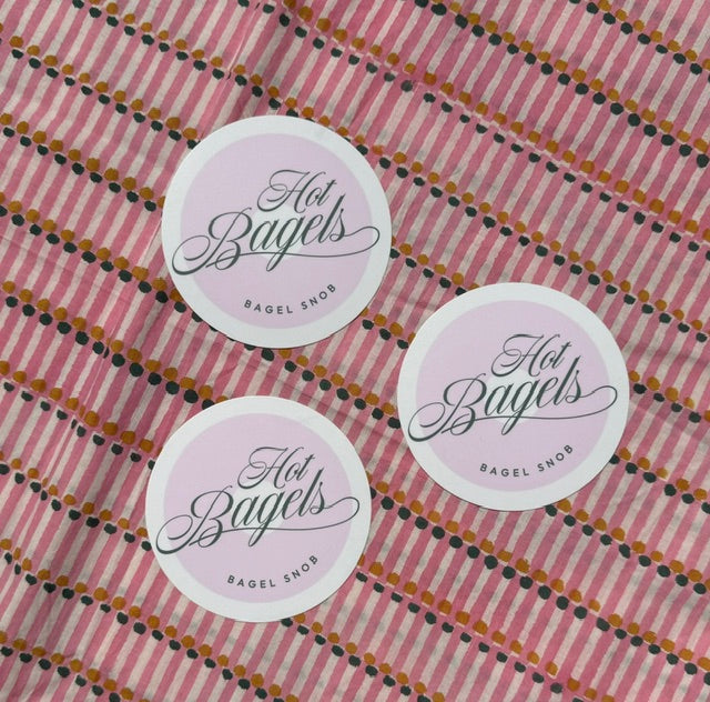 Hot Bagels Sticker